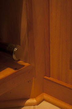 carpentry, wood work, corner, custom wood work, wine bottle, aabc wine cellar, detail, design, craftsmanship, crafty