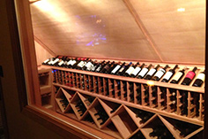 carpentry, wood work, red wine, custom wood work, wine bottle, aabc wine cellar, detail, stacked wine bottle, craftsmanship, collection