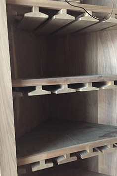 wine cellar wood racks
